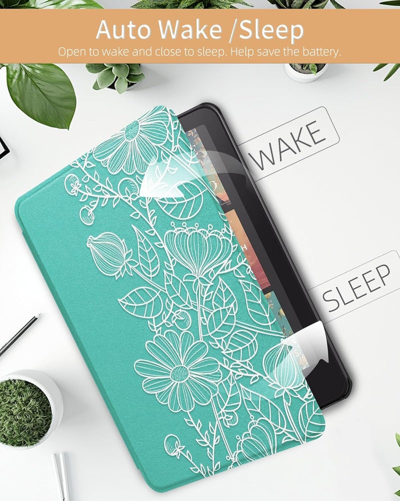 WALNEW Case for 7-inch Kindle Paperwhite 12th Gen 2024 and Colorsoft Signature Edition, Premium PU Leather Protective Cover for Kindle Paperwhite, Auto Wake/Sleep - Image 4